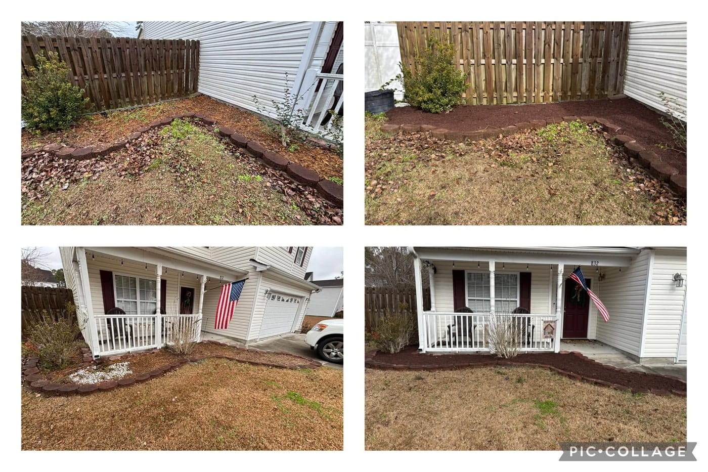 Cleaned siding and brick by On Edge Lawn Care