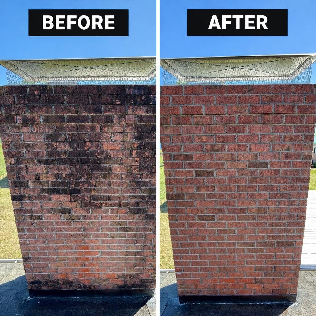 Soft washed home siding, fresh and clean