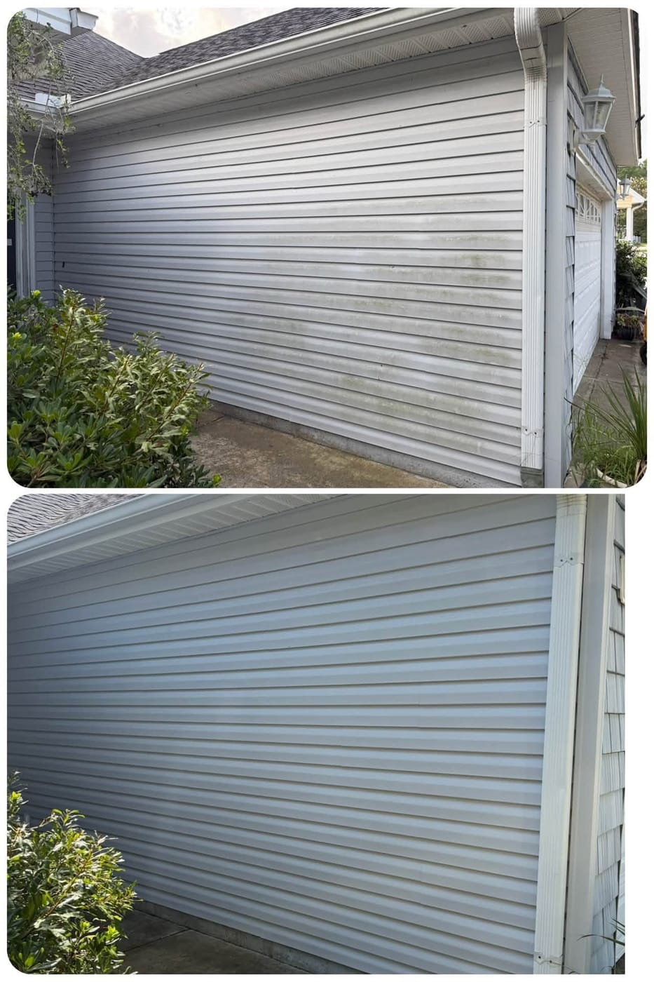 Exterior soft washing result in coastal Brunswick County
